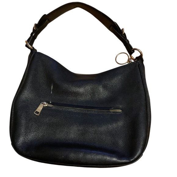 バッグ COACH Signature Crescent Hobo Bag Black Coach Black Leather Hobo Bag with Crescent Silhouette‎